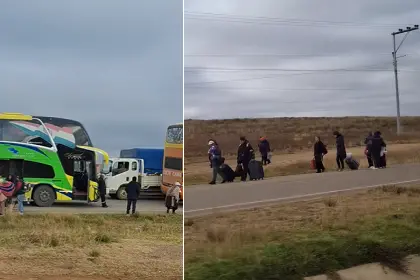 Falta diésel: Bloqueo en la ruta La Paz-Oruro deja varados a decenas de viajeros