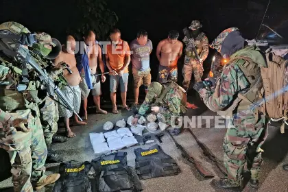 Caen cinco personas sorprendidas en poder de droga y armas de fuego en el trópico