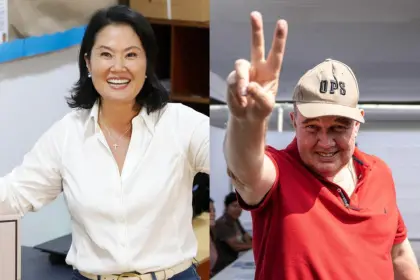Al 50% del cómputo, Keiko Fujimori suma 16,9% y López Aliaga 14,9%; ambos se perfilan para el balotaje en Perú