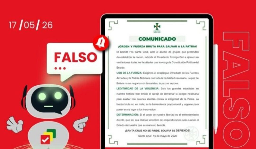 De la “carne de burro” a la falsa renuncia presidencial: así operan las noticias falsas en Bolivia
