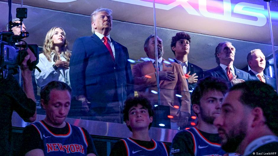 Abuchean a Trump durante las Finales de la NBA en Nueva York