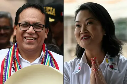 Sánchez mantiene 0,25 puntos de ventaja sobre Fujimori con 95% de votos contados en Perú