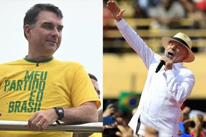 Flávio Bolsonaro y Lula da Silva abren la campaña en sus cunas políticas con foco en la seguridad