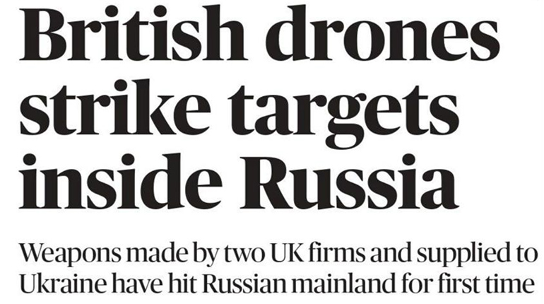 Rusia amenaza a Reino Unido por ataques de Ucrania con drones británicos