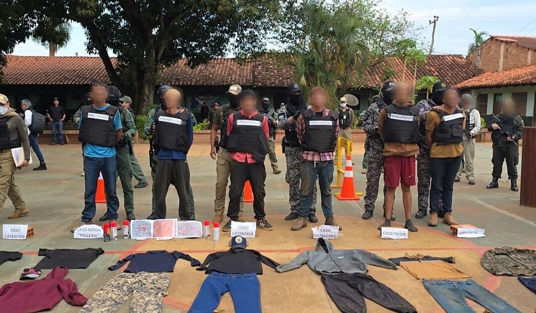 Policía presenta a seis brasileños vinculados con hechos de sangre registrados en San Ignacio de Velasco
