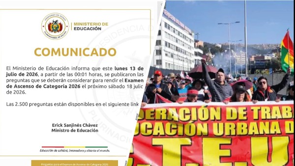 Educación bajó de 51 a 40 puntos de nota para ascenso de maestros; dirigente reporta poco más del 50% de aprobados