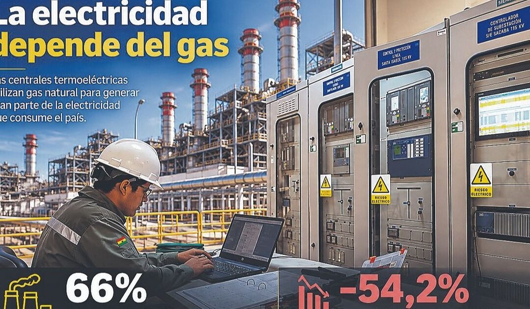 El declive del gas pone  en riesgo la generación  de energía en Bolivia